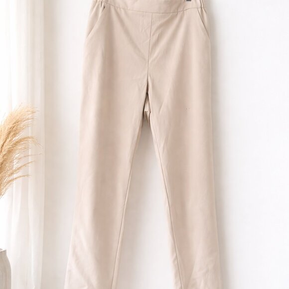 Nine West Pants - Nine West Beige Pull-On Dress Pants XL Elastic Waist